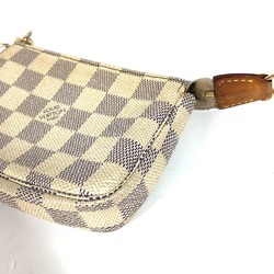 Louis Vuitton N58010 Damier Azur Chain bag  bag  pouch Hand Bag White