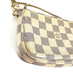 Louis Vuitton N58010 Damier Azur Chain bag  bag  pouch Hand Bag White