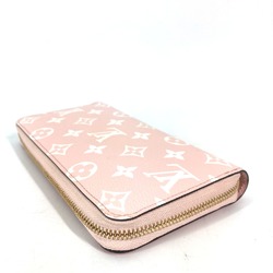 Louis Vuitton M67550 Monogram-Giant Zip Around Long Wallet Pink x Red