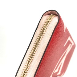 Louis Vuitton M67550 Monogram-Giant Zip Around Long Wallet Pink x Red