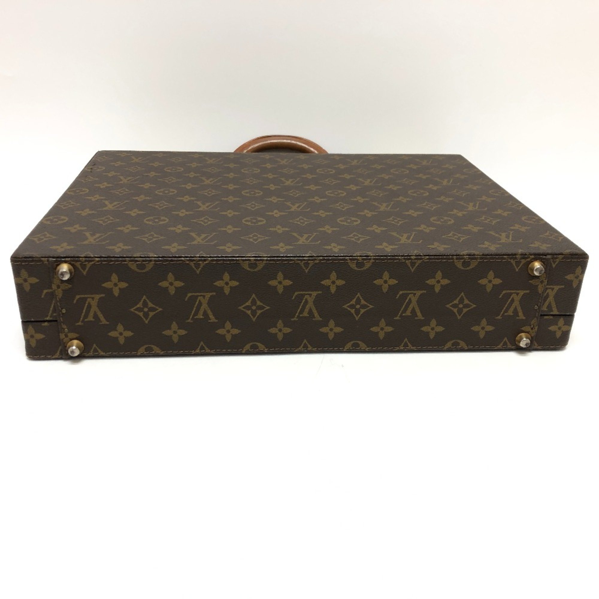 Louis Vuitton M53124 Monogram Briefcase Briefcase Brown GoldHardware