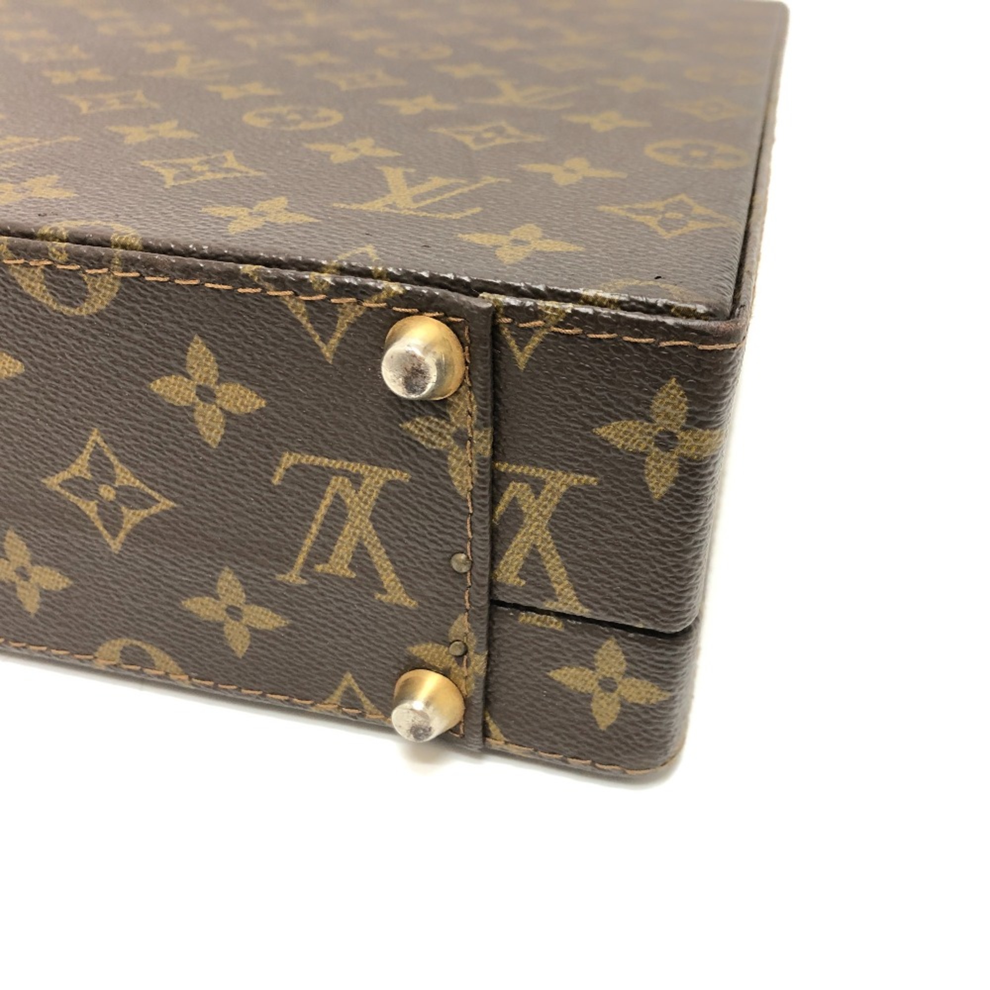 Louis Vuitton M53124 Monogram Briefcase Briefcase Brown GoldHardware