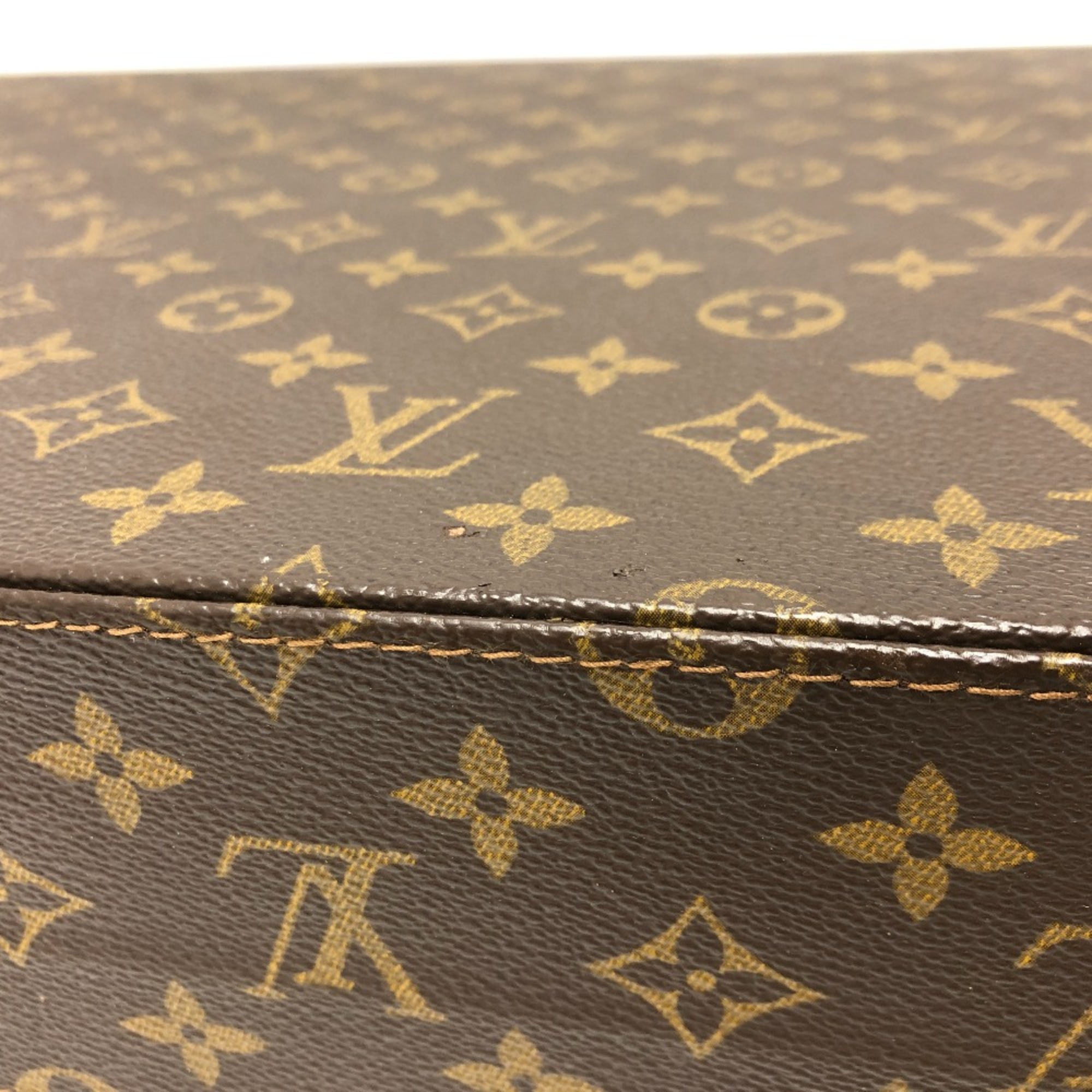 Louis Vuitton M53124 Monogram Briefcase Briefcase Brown GoldHardware