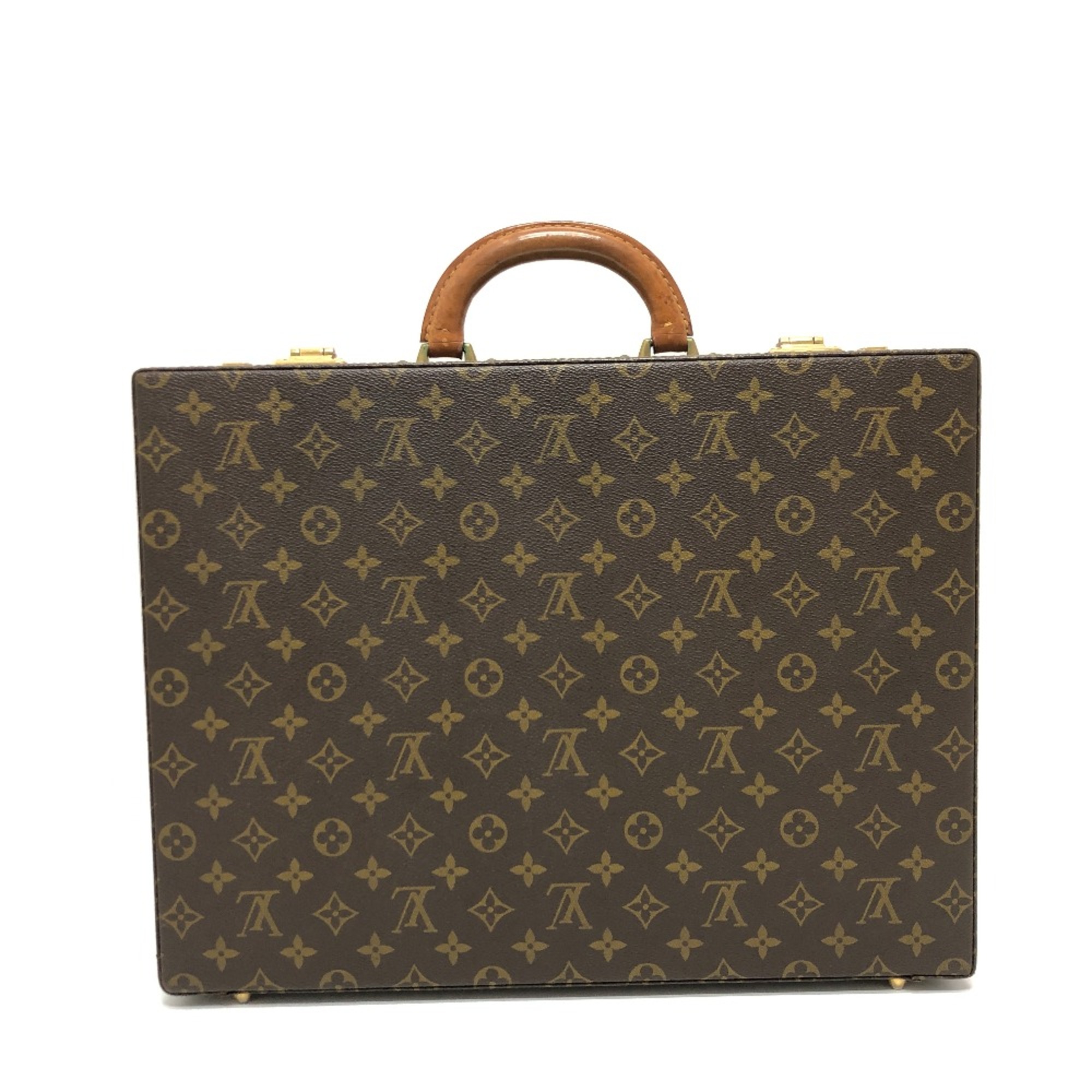 Louis Vuitton M53124 Monogram Briefcase Briefcase Brown GoldHardware