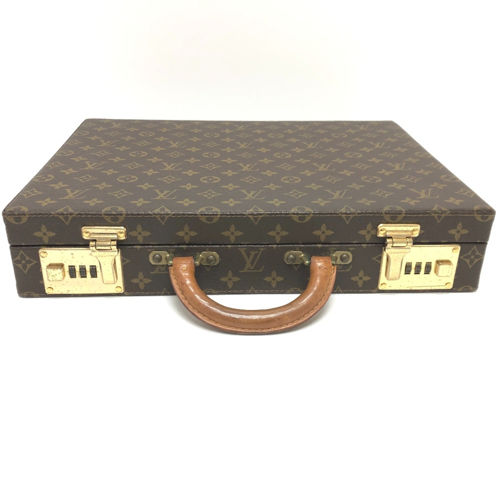 Louis Vuitton M53124 Monogram Briefcase Briefcase Brown GoldHardware