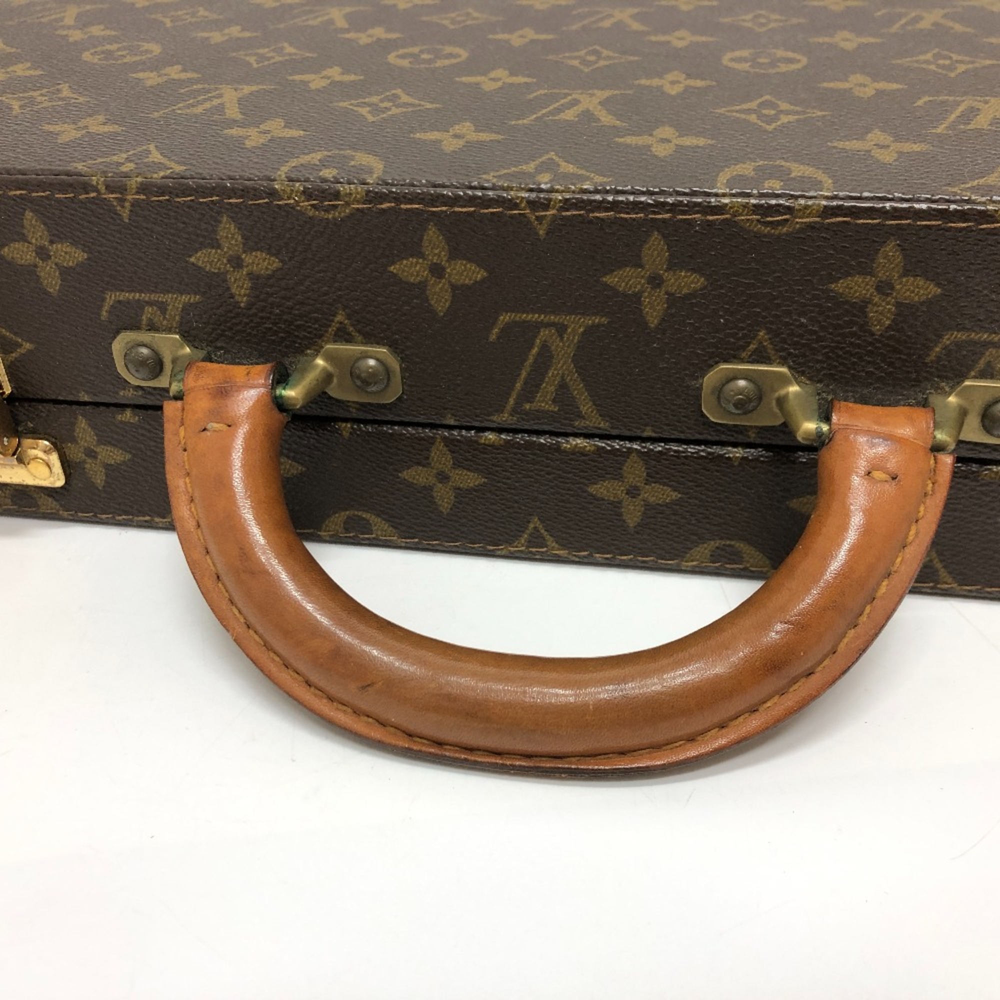 Louis Vuitton M53124 Monogram Briefcase Briefcase Brown GoldHardware