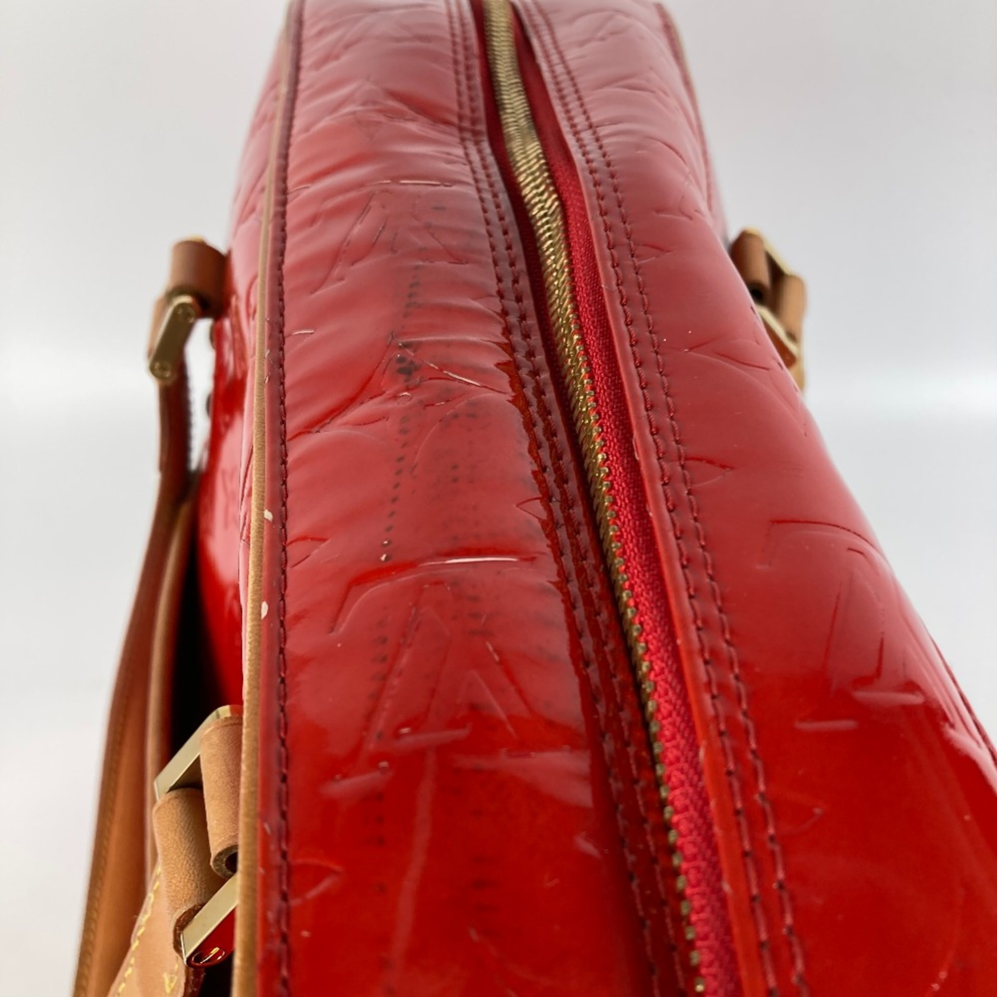 Louis Vuitton M91080 MonogramVernis Shoulder bag Duffle Bag Shoulder Bag Red