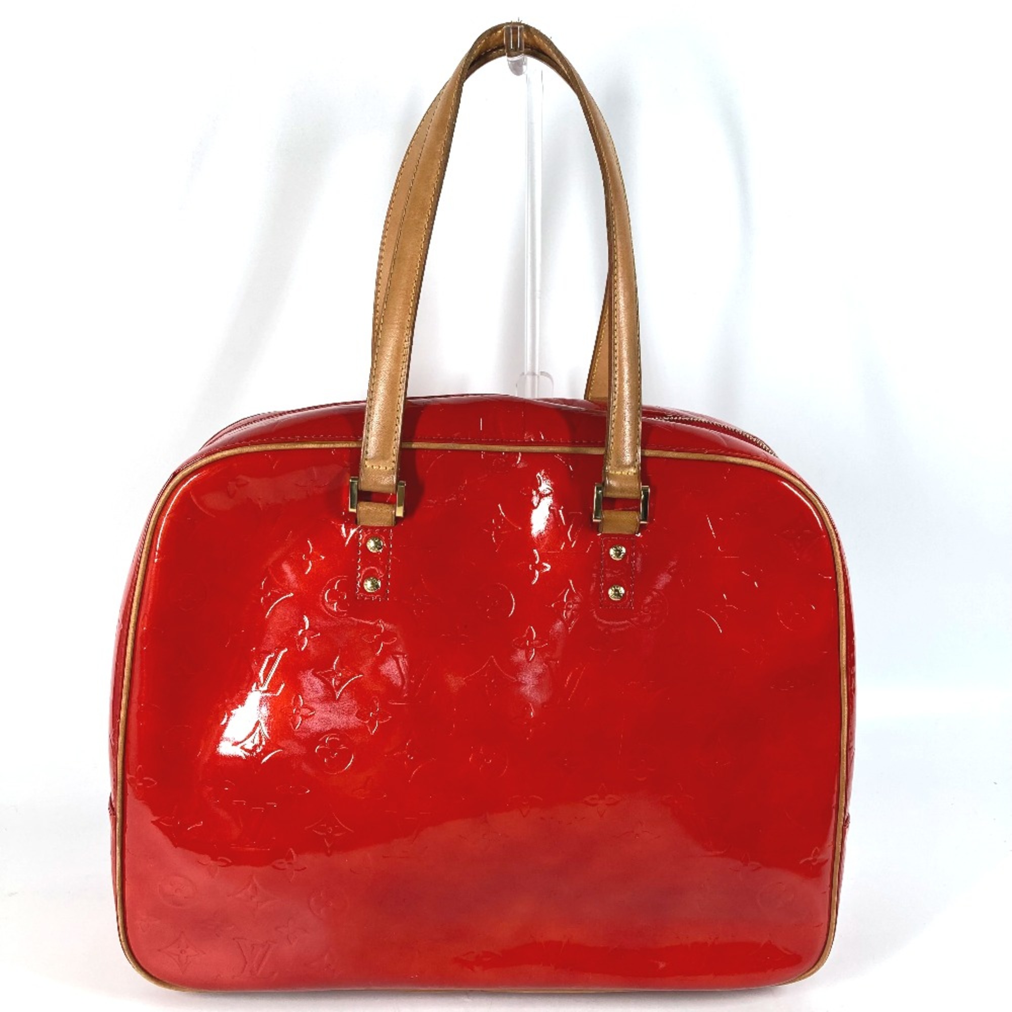 Louis Vuitton M91080 MonogramVernis Shoulder bag Duffle Bag Shoulder Bag Red