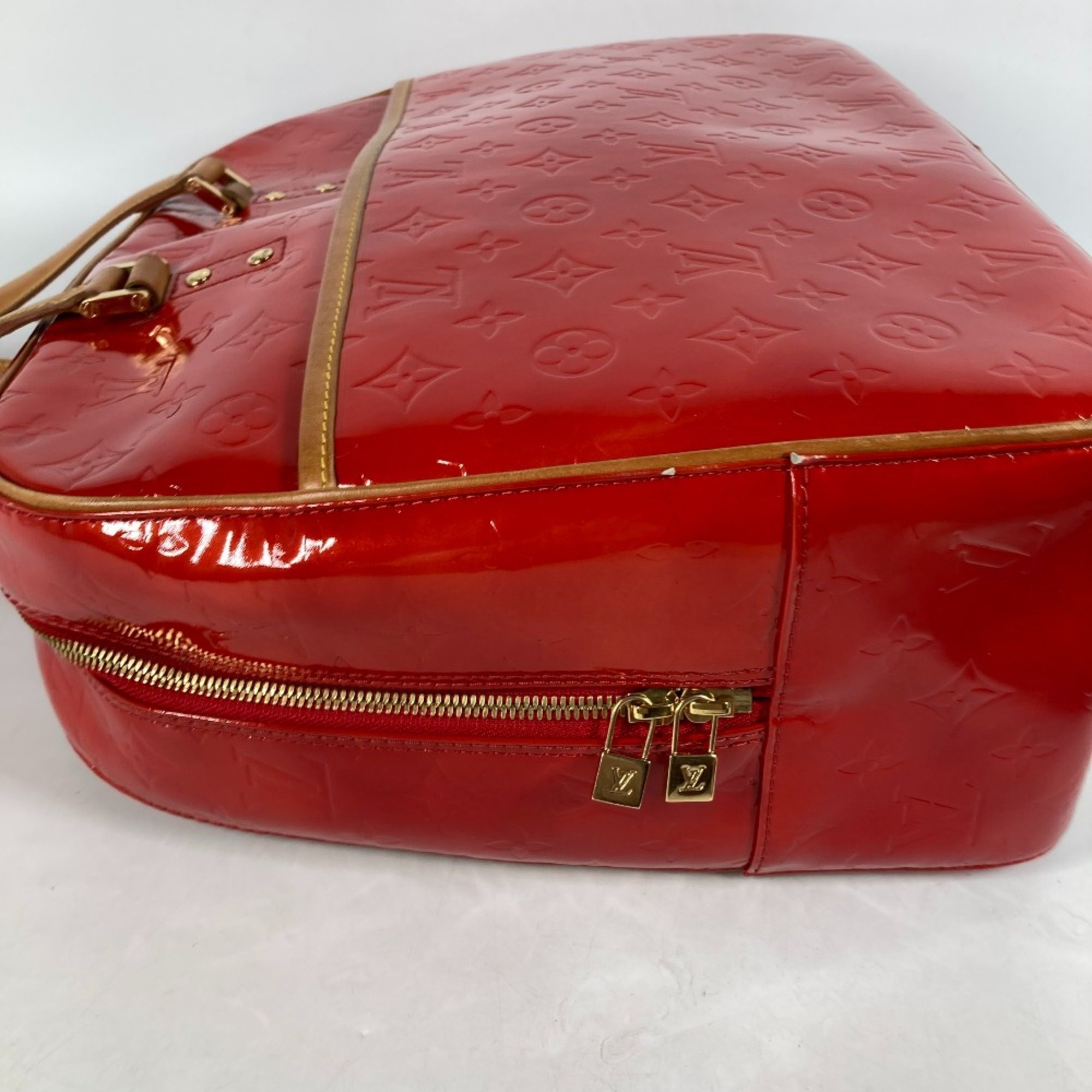 Louis Vuitton M91080 MonogramVernis Shoulder bag Duffle Bag Shoulder Bag Red