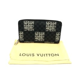 Louis Vuitton N61214 Graphite Zippy Organizer Long Wallet Black SilverHardware