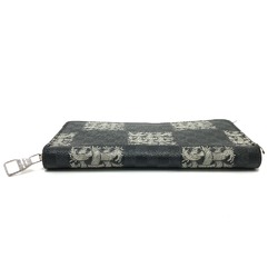 Louis Vuitton N61214 Graphite Zippy Organizer Long Wallet Black SilverHardware