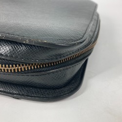 Louis Vuitton M30182 Clutch Bag Taiga With strap Cluch Bag Ardoise Black