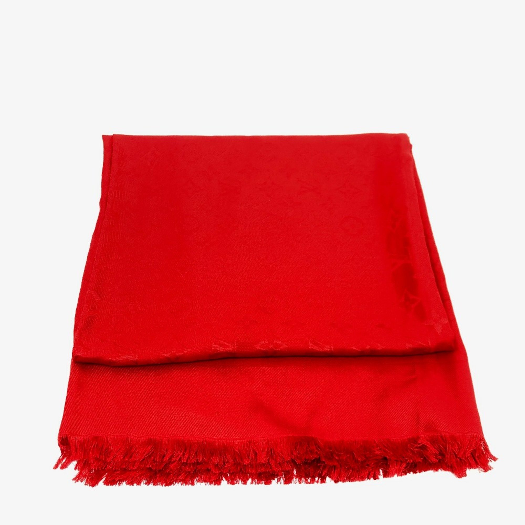 Louis Vuitton M72237 Scarf large shawl Stole/Shawl Red