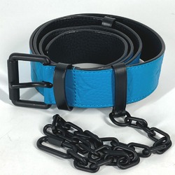 Louis Vuitton MP207T Virgil Abloh Monogram Chain Carabiner belt Turquoise blue