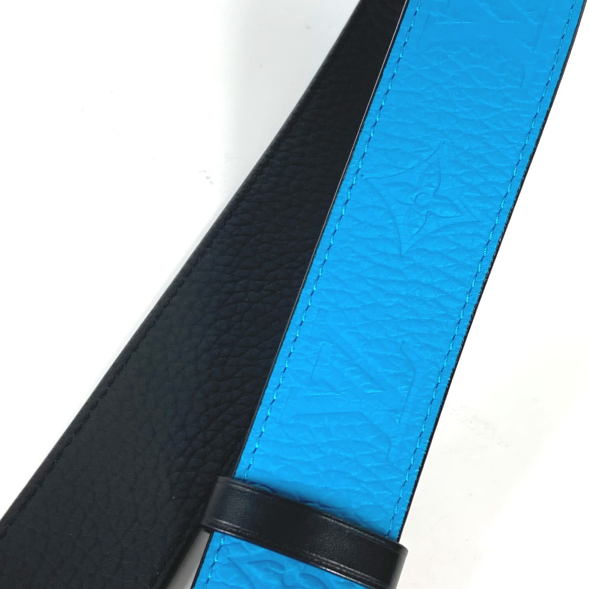 Louis Vuitton MP207T Virgil Abloh Monogram Chain Carabiner belt Turquoise blue