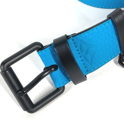 Louis Vuitton MP207T Virgil Abloh Monogram Chain Carabiner belt Turquoise blue