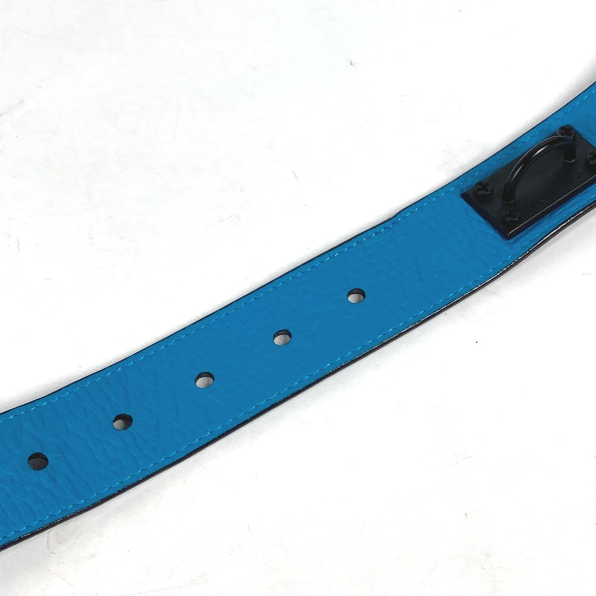 Louis Vuitton MP207T Virgil Abloh Monogram Chain Carabiner belt Turquoise blue