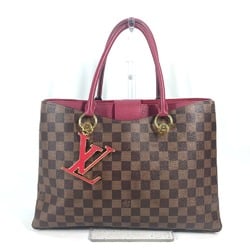 Louis Vuitton N40052 Riverside Damier LV Charm Tote Bag Shoulder Bag Shoulder Bag Hand Bag RedBased Brown