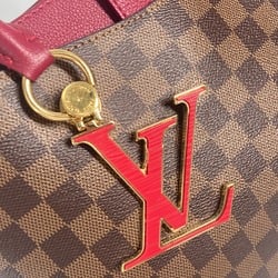 Louis Vuitton N40052 Riverside Damier LV Charm Tote Bag Shoulder Bag Shoulder Bag Hand Bag RedBased Brown