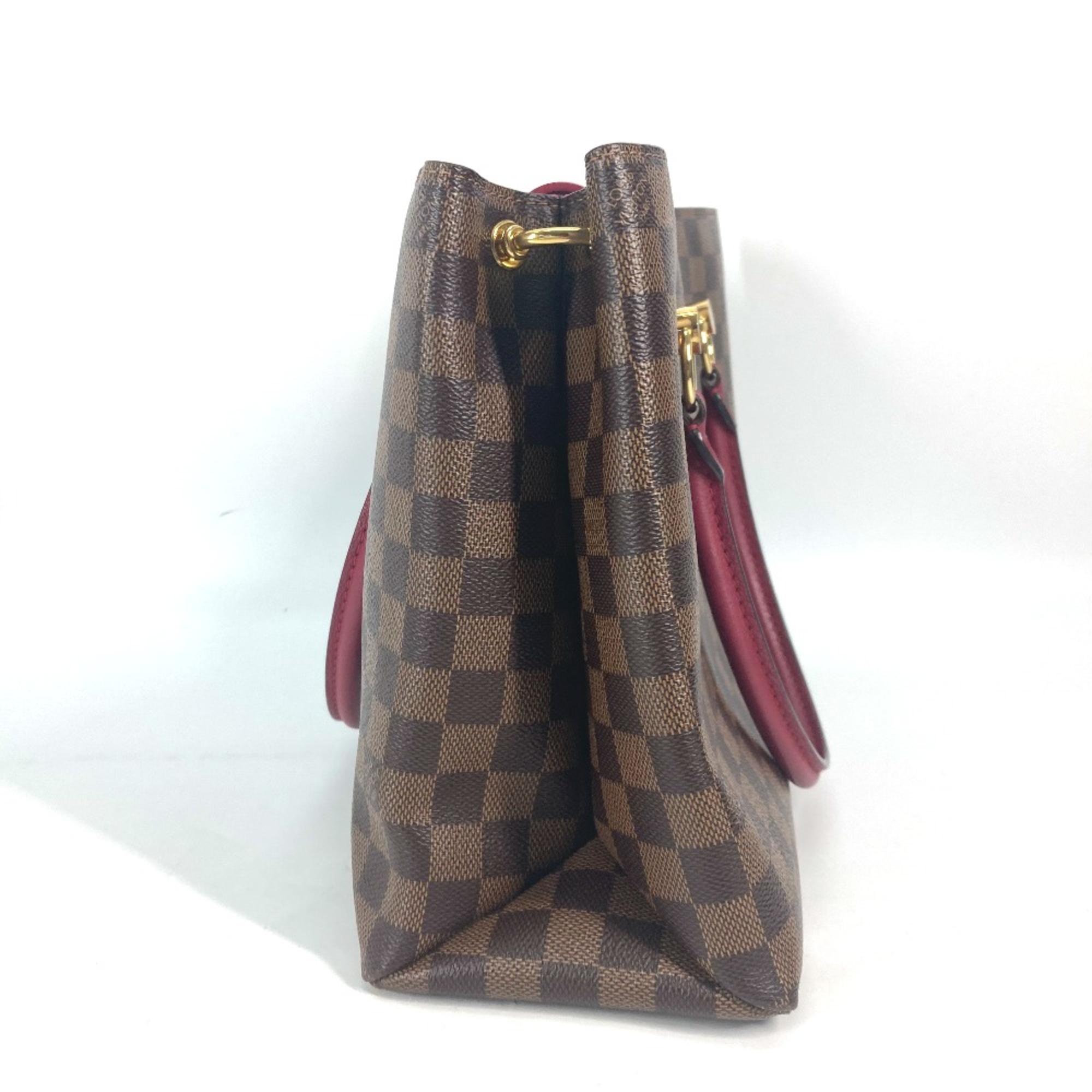 Louis Vuitton N40052 Riverside Damier LV Charm Tote Bag Shoulder Bag Shoulder Bag Hand Bag RedBased Brown