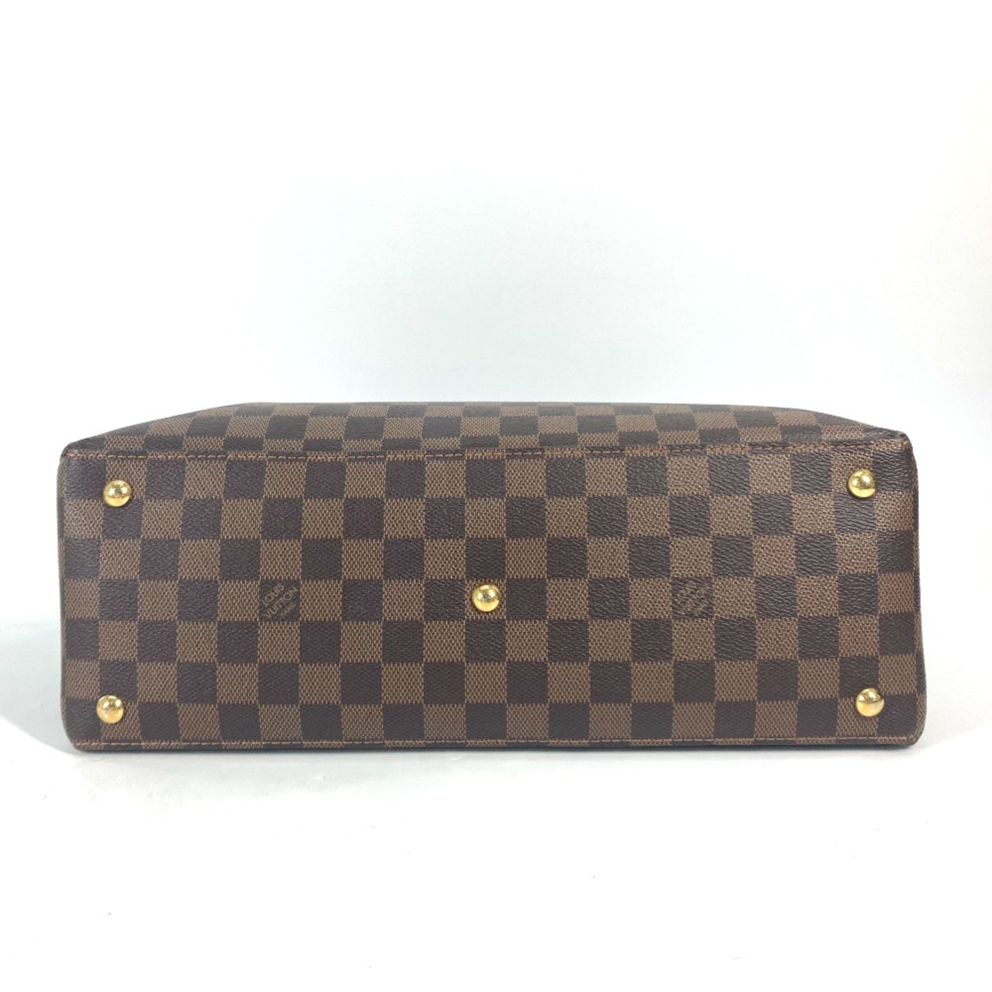 Louis Vuitton N40052 Riverside Damier LV Charm Tote Bag Shoulder Bag Shoulder Bag Hand Bag RedBased Brown