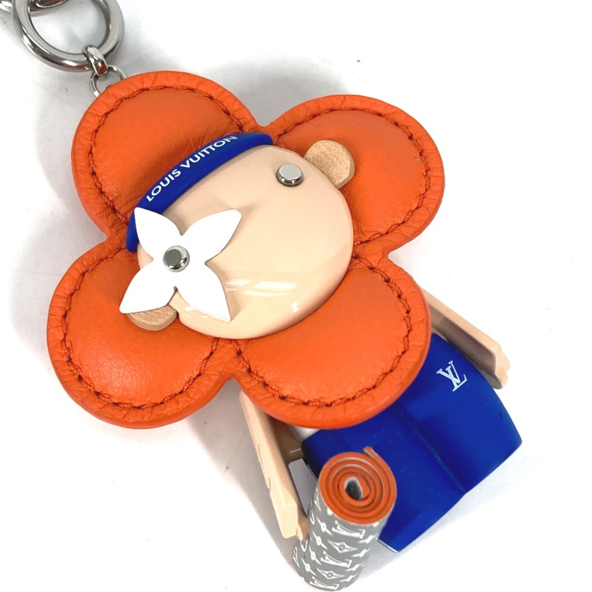 Louis Vuitton M01198 Bag Charm Key Holder Orange blue