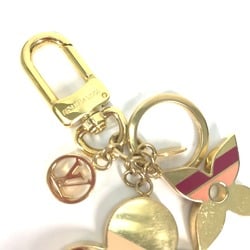 Louis Vuitton M78611 Monogram flower Bag Charm Key Holder Gold Brown