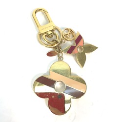 Louis Vuitton M78611 Monogram flower Bag Charm Key Holder Gold Brown