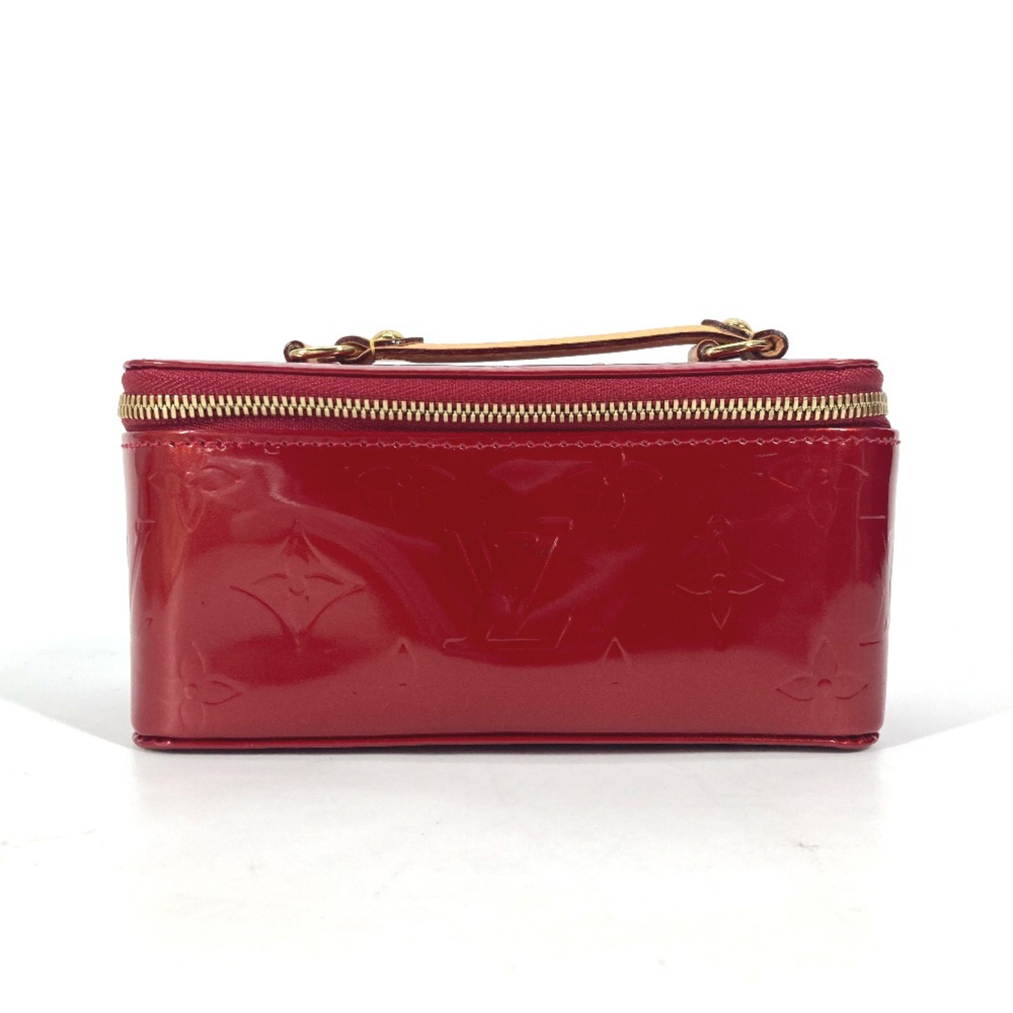 Louis Vuitton M91273 MonogramVernis Vanity Bags Jewelry Cases Accessories Pouch Pomdamul Red