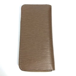 Louis Vuitton M60967 Epi Zip Around Long Wallet Taupe Brown