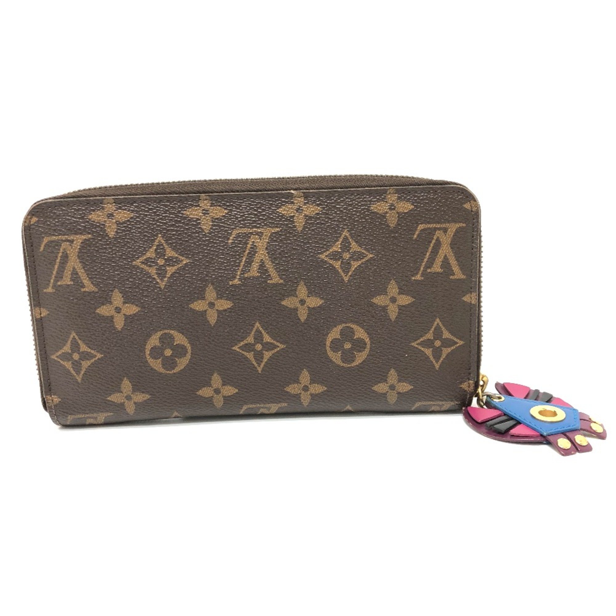 Louis Vuitton M61364 Monogram Wallet Long Wallet Brown/Red Multicolore/GoldHardware