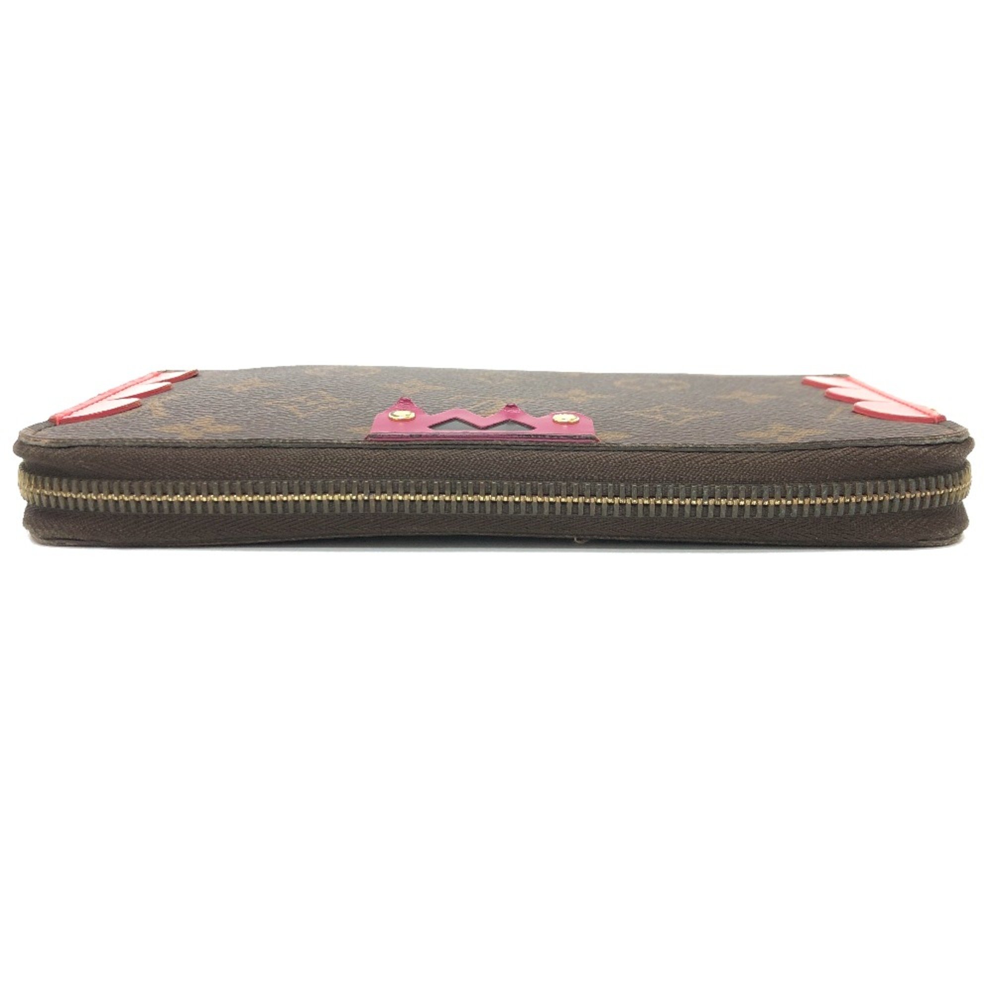 Louis Vuitton M61364 Monogram Wallet Long Wallet Brown/Red Multicolore/GoldHardware