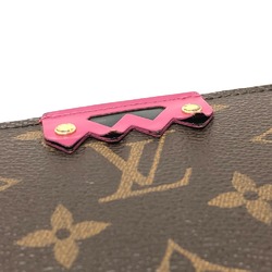 Louis Vuitton M61364 Monogram Wallet Long Wallet Brown/Red Multicolore/GoldHardware