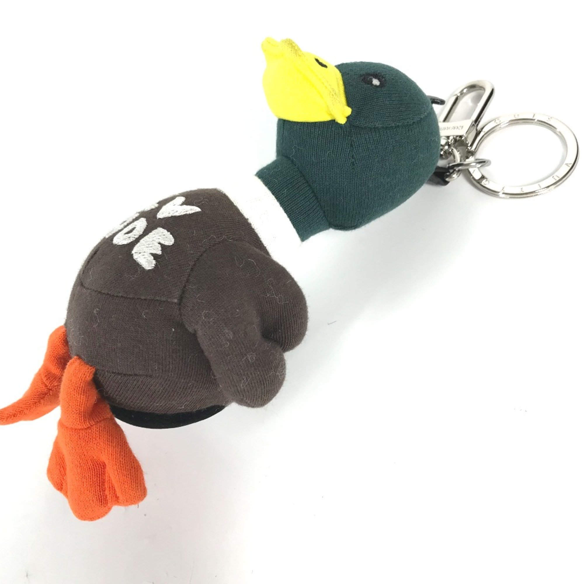 Louis Vuitton MP3222 NIGO collaboration Bag Charm Plush Toy Key Holder Green Brown