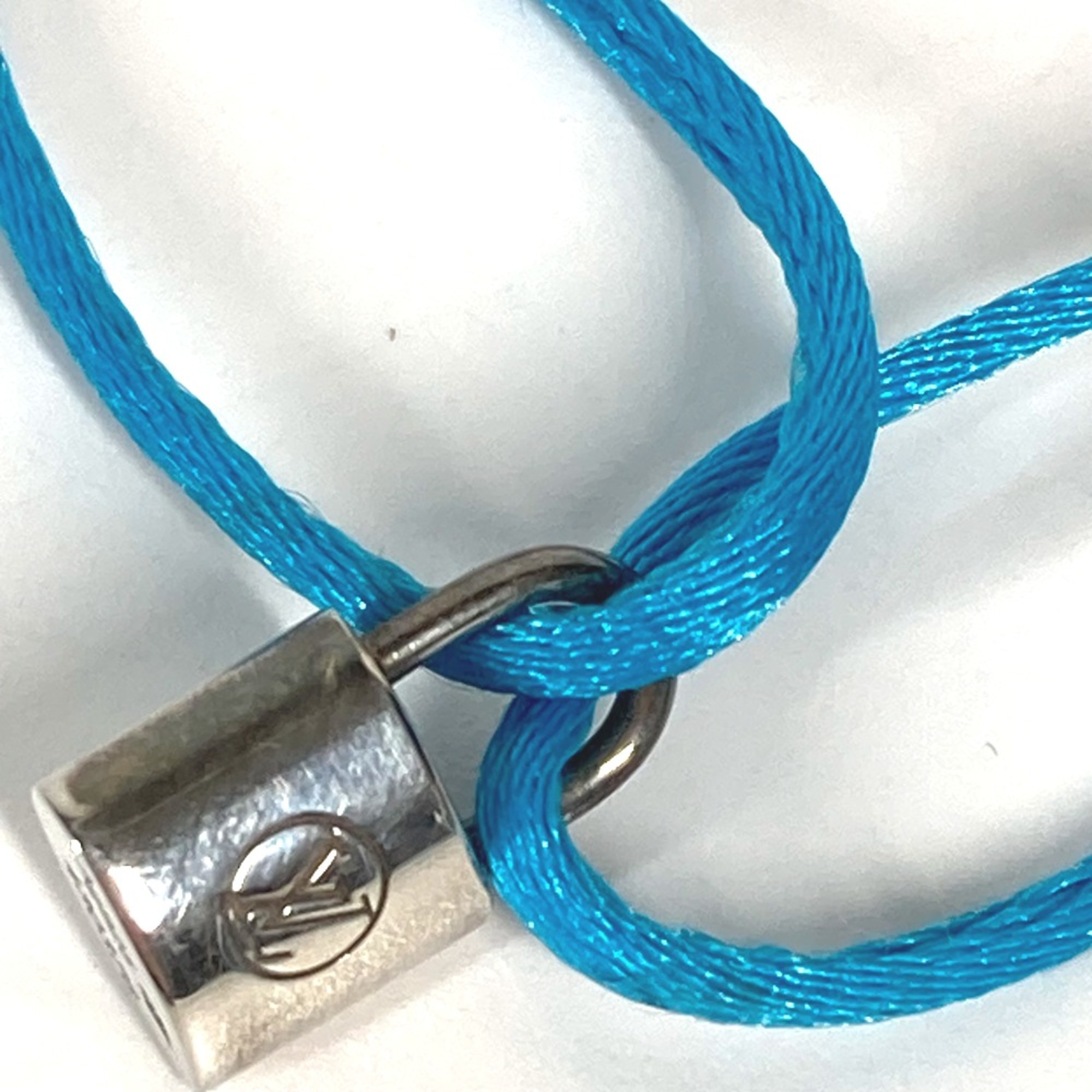 Louis Vuitton Charity Bracelet Bangle Key Bracelet blue Silver