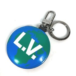 Louis Vuitton M68307 Monogram Key ring Key Holder Bag Charm Blue x Brown