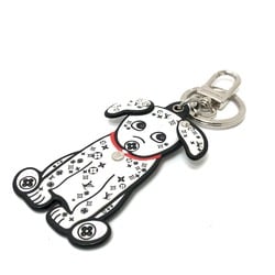 Louis Vuitton M00746 Key chain Bag Charm White x Black SilverHardware