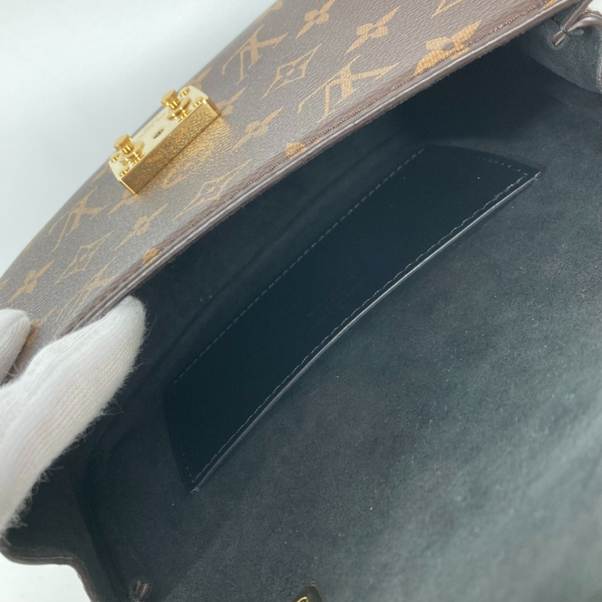 Louis Vuitton M46548 Monogram-Reverse 2WAY Bag Shoulder Bag Bag Crossbody Hand Bag Brown Beige