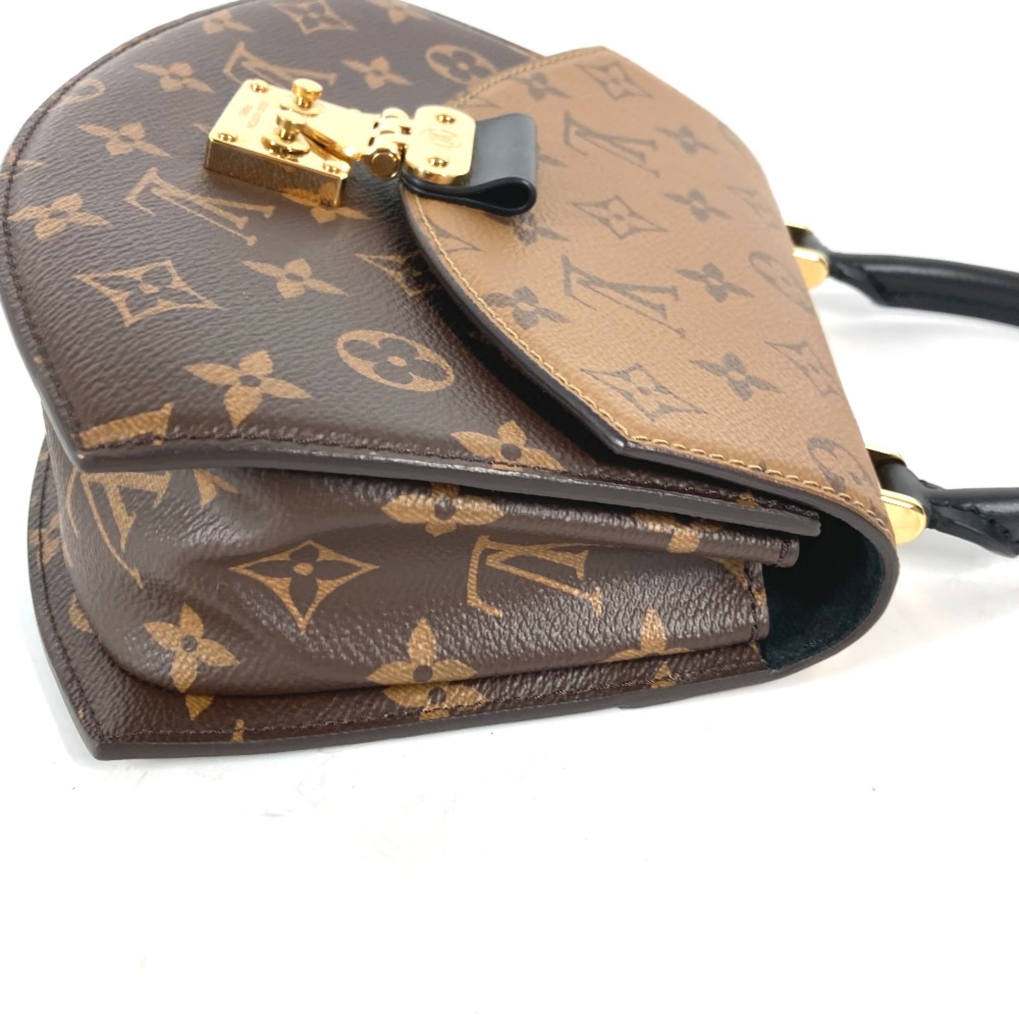 Louis Vuitton M46548 Monogram-Reverse 2WAY Bag Shoulder Bag Bag Crossbody Hand Bag Brown Beige