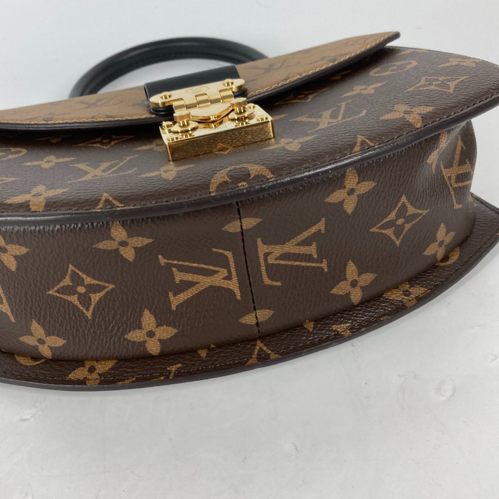 Louis Vuitton M46548 Monogram-Reverse 2WAY Bag Shoulder Bag Bag Crossbody Hand Bag Brown Beige