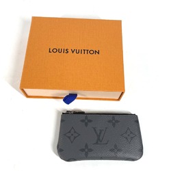 Louis Vuitton M80905 MonogramEclipse Coin Compartment Wallet coin purse Black gray