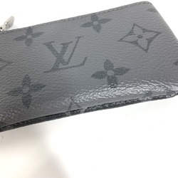 Louis Vuitton M80905 MonogramEclipse Coin Compartment Wallet coin purse Black gray