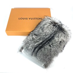 Louis Vuitton M70722 fringe fur Scarf Griperles gray