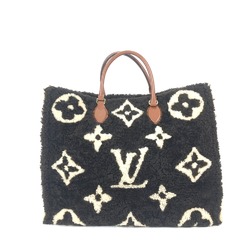 Louis Vuitton M55420 Monogram-Teddy Tote Bag 2WAY Bag Bag Fur Shoulder Bag Brown Beige