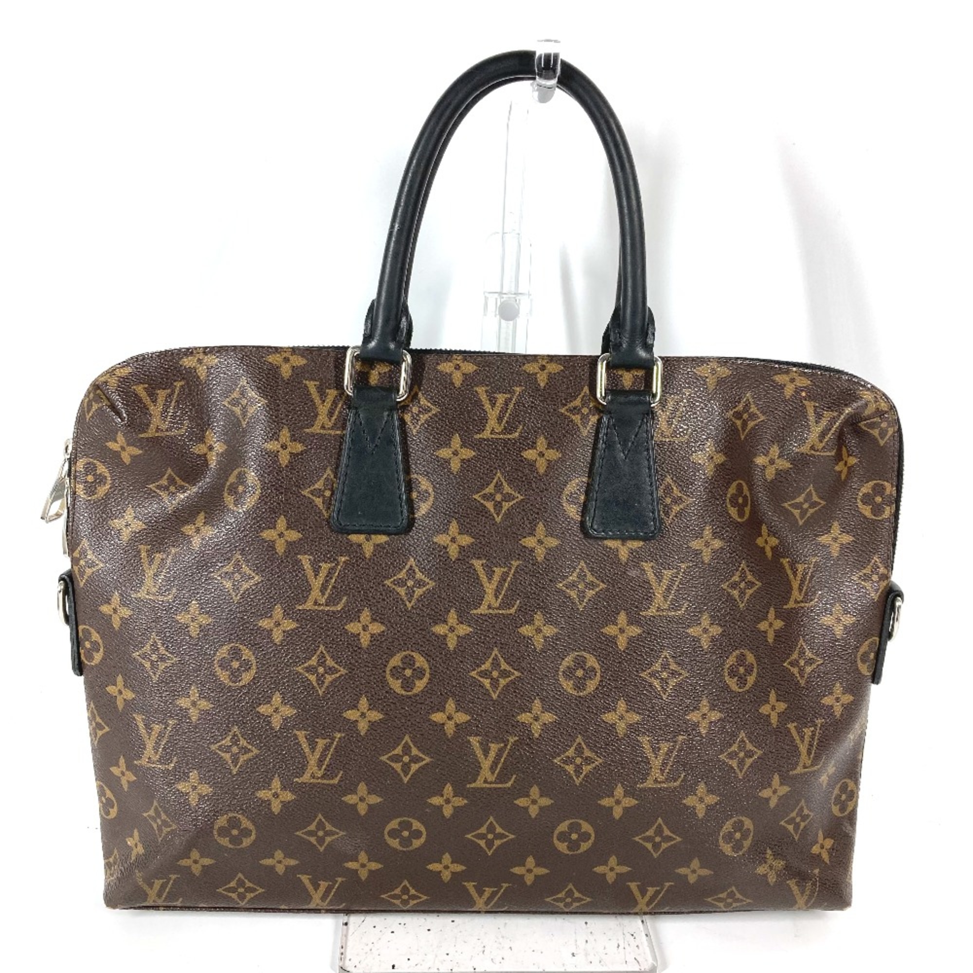 Louis Vuitton M40868 MonogramMacassar business bag bag Hand Bag Brown Black