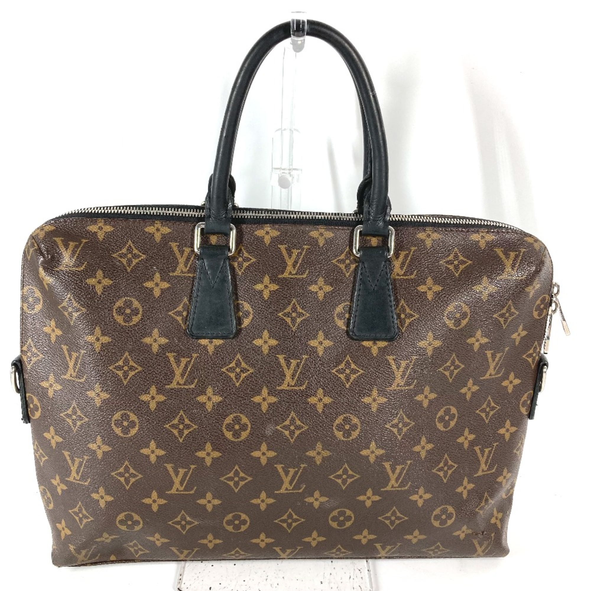 Louis Vuitton M40868 MonogramMacassar business bag bag Hand Bag Brown Black