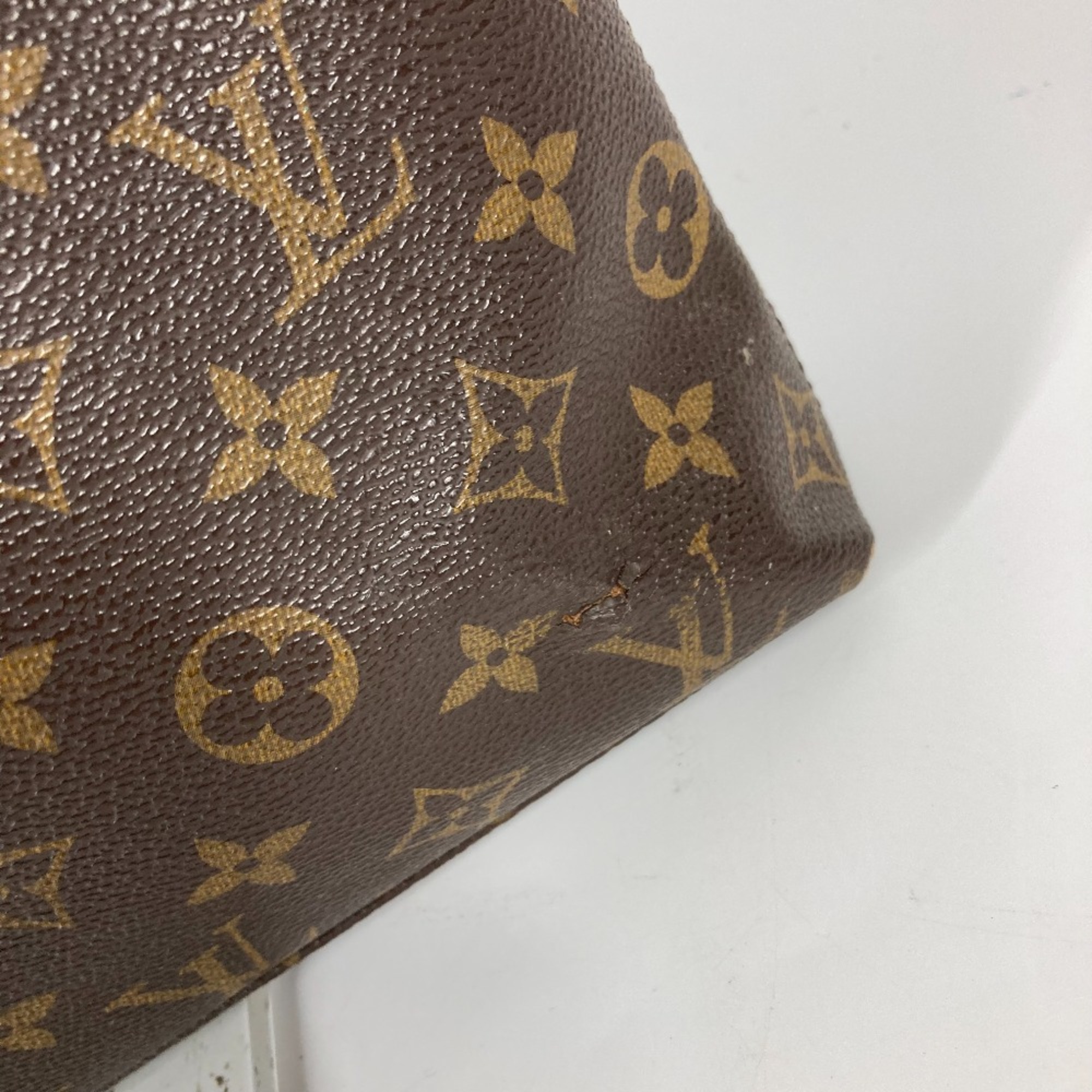 Louis Vuitton M40868 MonogramMacassar business bag bag Hand Bag Brown Black