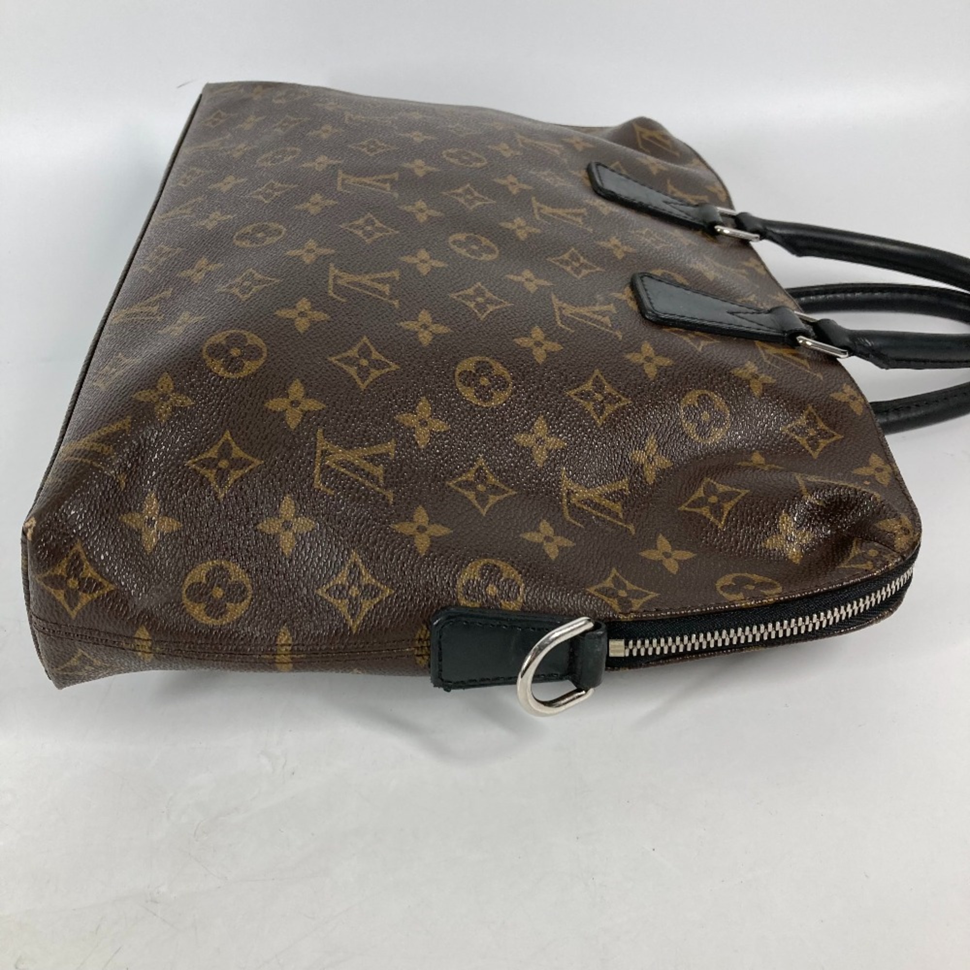 Louis Vuitton M40868 MonogramMacassar business bag bag Hand Bag Brown Black