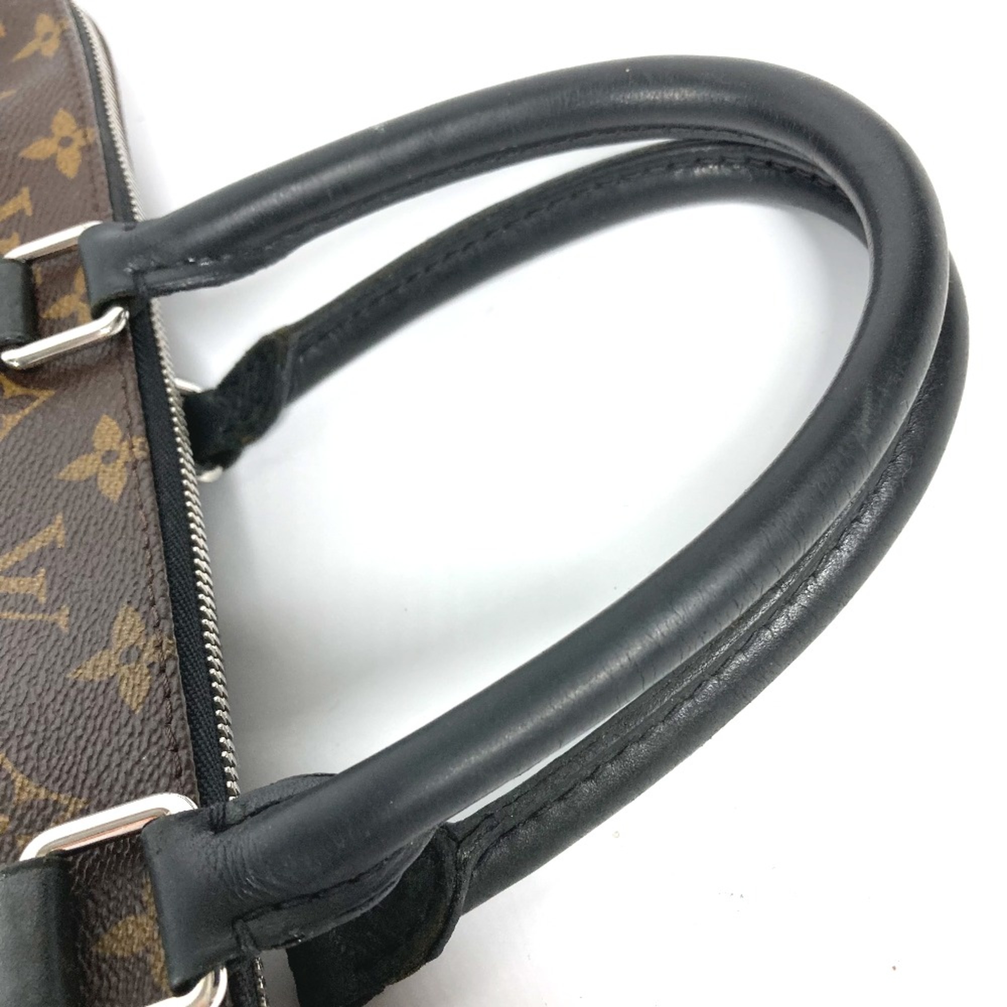 Louis Vuitton M40868 MonogramMacassar business bag bag Hand Bag Brown Black