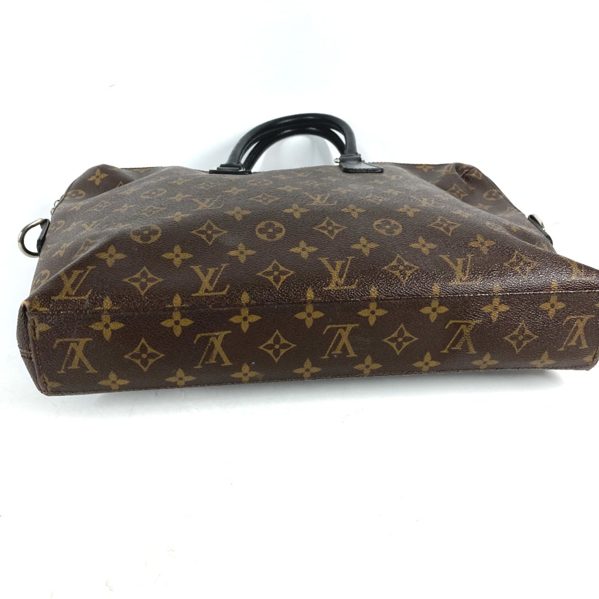 Louis Vuitton M40868 MonogramMacassar business bag bag Hand Bag Brown Black